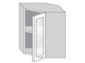 1.60.3у Шкаф настенный (h=720) угловой на 600мм со стекл. дверцей в Краснокамске - krasnokamsk.magazin-mebel74.ru | фото