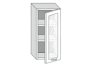 19.40.3 Шкаф настенный (h=913) на 400мм с 1-ой стекл. дверцей в Краснокамске - krasnokamsk.magazin-mebel74.ru | фото
