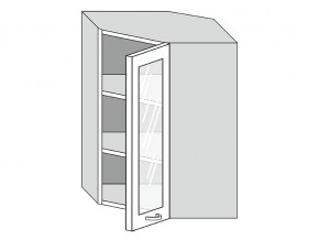 19.60.3у Шкаф настенный (h=913) угловой на 600мм со стекл. дверцей в Краснокамске - krasnokamsk.magazin-mebel74.ru | фото