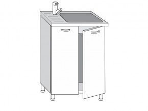 2.60.2мн Шкаф-стол на 600мм под накладную мойку с 2-мя дверцами в Краснокамске - krasnokamsk.magazin-mebel74.ru | фото