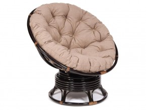 Кресло-качалка Papasan w 23/01 B с подушкой Antique brown, экошерсть Коричневый в Краснокамске - krasnokamsk.magazin-mebel74.ru | фото