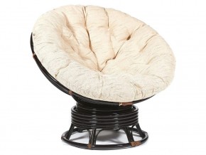 Кресло-качалка Papasan w 23/01 B с подушкой Antique brown, ткань Старт в Краснокамске - krasnokamsk.magazin-mebel74.ru | фото