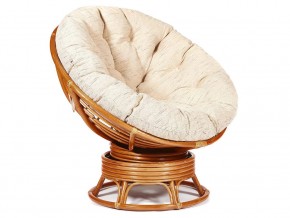 Кресло-качалка Papasan w 23/01 B с подушкой Cognac, ткань Старт в Краснокамске - krasnokamsk.magazin-mebel74.ru | фото