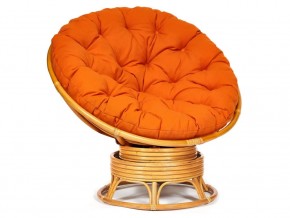 Кресло-качалка Papasan w 23/01 B с подушкой Honey, ткань Оранжевый в Краснокамске - krasnokamsk.magazin-mebel74.ru | фото