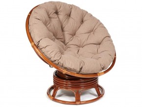 Кресло-качалка Papasan w 23/01 B с подушкой Pecan, экошерсть Коричневый в Краснокамске - krasnokamsk.magazin-mebel74.ru | фото