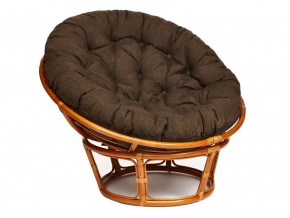 Кресло Papasan 23/01 W с подушкой Cognac, ткань Коричневый в Краснокамске - krasnokamsk.magazin-mebel74.ru | фото