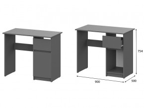 Стол письменный 900 Денвер Графит серый в Краснокамске - krasnokamsk.magazin-mebel74.ru | фото